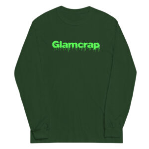 Long sleeve t-shirt forest green front folded woman