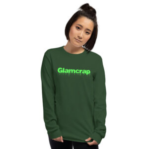 Long sleeve t-shirt forest green front model woman