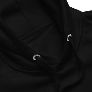 Premium hoodie black detail woman