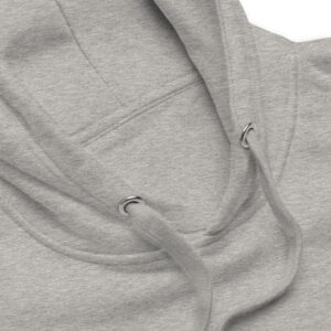 Premium hoodie grey detail woman