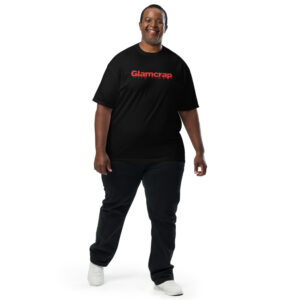t-shirt essential black front curvy man