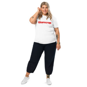 t-shirt essential white front curvy woman